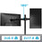 Duronic Dual Arm Holder with 180-degree swivel, supporting two screens up to 17.6 lbs each.