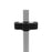 Duronic Dual Arm Holder with two screw holes, centered on a vertical metal pole.
