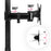 Duronic Dual Monitor Arms with vertical pole, 180-degree rotation, and 90-degree tilt capability.