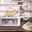 Duronic Electric Food Steamer filled with an insert image showing removable trays.