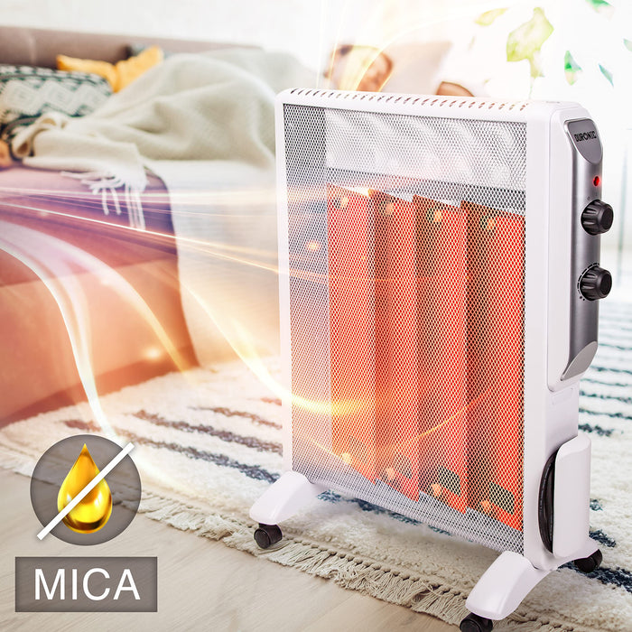 Duronic Electric Heater featuring oil-free mica heating technology.
