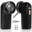 Duronic FS22 BK electric fabric shaver for clothing, sweaters, sofas with travel pouch, cleaning brush and batteries included