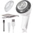Duronic Fabric Shaver with USB cable, cleaning brush, and storage pouch.