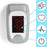 Duronic Fingertip Pulse Oximeter displaying blood oxygen level and heart rate measurements.