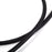 Duronic HDMI Cable black braided nylon cable curving gracefully against a white background
