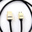 Duronic HDMI Cable featuring a black cord and sleek metallic connectors..