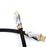 Duronic HDMI Cable with gold-plated connectors and chrome housings for clear video displays.