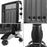 Duronic HV220 electric heater with mica panels and portable wheels for home, office, bedroom