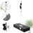 Duronic Hanging Grow Light with a black metal chassis, featuring an adjustable rope pulley system and wire suspension kit that extends up to 183 cm.