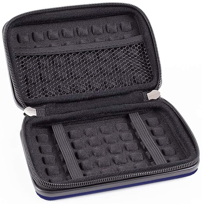 Duronic Hard Drive Case HDC3 case featuring a mesh pocket, elastic security straps, and a padded bubble-texture interior for protecting small electronics.