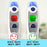Duronic IRT1000 infrared thermometer showing different temperature levels for optimal temperature