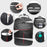 Duronic Laptop Backpack  featuring multiple storage compartments, lockable zippers, laptop sleeve, and side water bottle pocket.