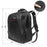 Duronic Laptop Backpack showing measurements of 47cm, 39cm, 35cm, 18.5cm, and padded mesh straps.
