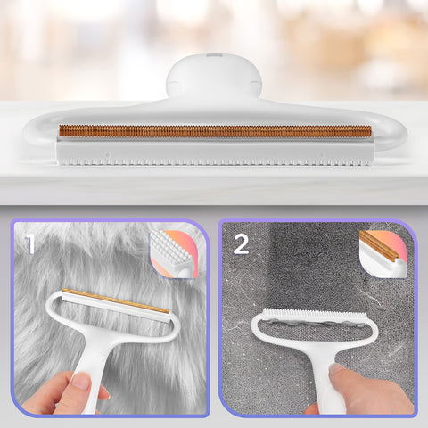 Duronic Lint Shaver with copper blade and silicone teeth for pet hair and pilling.