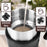 Duronic MF500 BK electric milk frother with 2 magnetic stirrers included, for either hot or cold foam/milk