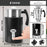 Duronic MF500 BK electric milk steamer with dimensions and 2 magnetic stirrers included, 500W wattage