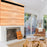 Duronic MPS60 projector screen placing on wall for movies, tv series, documentaries, streaming