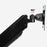Duronic Monitor Arm Stand showing 180-degree horizontal swivel capability.