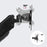 Duronic Monitor Arm Stand showing 180-degree swivel and +90 to -85-degree tilt features