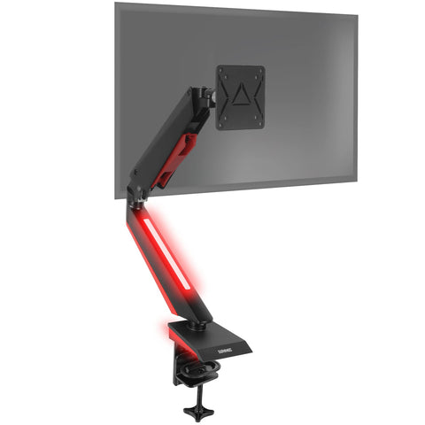 Duronic Monitor Arm Stand with gas spring mount and VESA plate for desks.