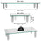 Duronic Monitor Stand Riser showing dimensions and a 20kg weight capacity