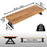 Duronic Monitor Stand Riser with black legs, 32-inch length, 22lb capacity, and detailed dimension labels.