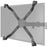 Duronic NON VESA Monitor Adapter featuring adjustable black metal arms and secure corner grips.