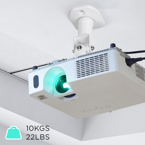 Duronic Projector Mount showing maximum weight capacity of 10 kilograms or 22 pounds.