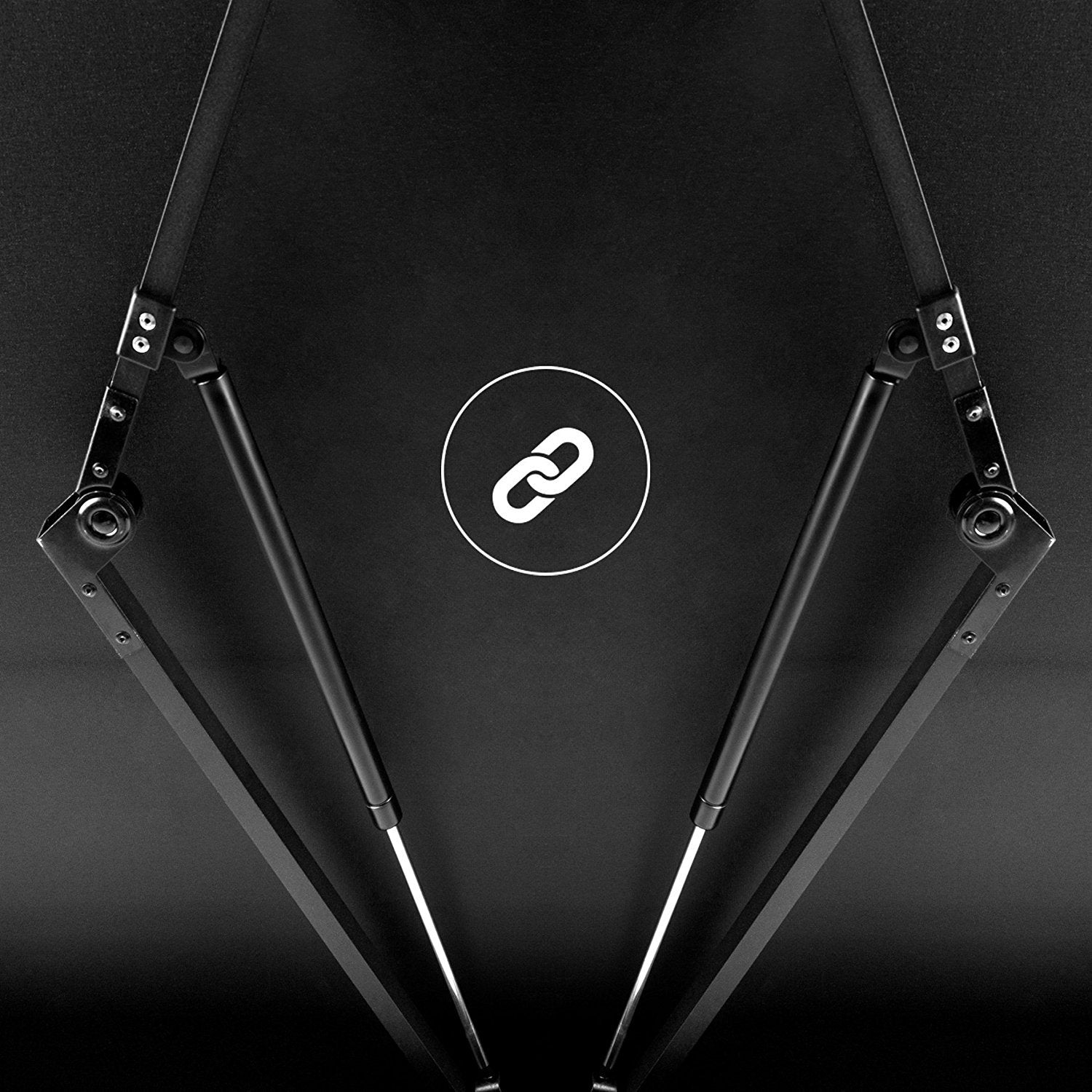 Duronic Projector Screen feature dual struts and a central chain link icon.