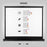 Duronic Projector Screen listing its features: 1.0 gain factor, durable, compact, and lightweight.