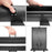 Duronic Projector Screen showing the latches, carrying handle, and back support of a projector screen.