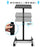 Duronic Projector Stand showing height range from 67.5 to 99.5 centimeters.