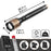 Duronic Rechargeable Torch Flashlight with dimensions, weight, battery, and international power adapter plugs.
