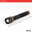 Duronic Rechargeable Torch Flashlight with gold accents, measuring 15cm long and 2.2cm wide, on white background.