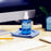 Duronic Screen Cleaner sitting on a folded microfiber cloth.