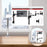 Duronic Single Monitor Arm with 180-degree swivel, silver pole, and black articulating arm.