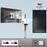 Duronic Single Monitor Stand with 360-degree rotation, supporting up to 10kg/22lb screens for home offices.