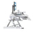 Duronic Sit-Stand Desk featuring a monitor, tablet, and keyboard tray.