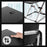 Duronic Sit-Stand Desk four-panel collage demonstrating the adjustable height mechanism