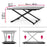 Duronic Sit-Stand Desk showing dimensions of 74cm width, 47cm depth, and 5-40cm height.