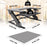 Duronic Sit-Stand Desk with dimensions, weight limits, and required base footprint for online shopping.