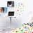 Duronic Sit-Stand Desk with laptop in a modern colorful kids' bedroom or nursery.