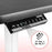Duronic Sit Stand Desk Frame with 71-116cm range overlay.