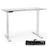 Duronic Sit Stand Desk Frame  with a digital memory keypad control panel inset.