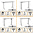 Duronic Sit Stand Desk Frame with weight capacity, height range, and motor details.