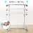 Duronic Sit Stand Desk Top with hand lever, ranging from 28.7 to 42 inches tall.