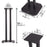 Duronic  Speaker Stand with dimensions, 5kg weight capacity, and square top plate.