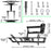 Duronic TVB109M TV Bracket with dimensions and included hardware pieces.
