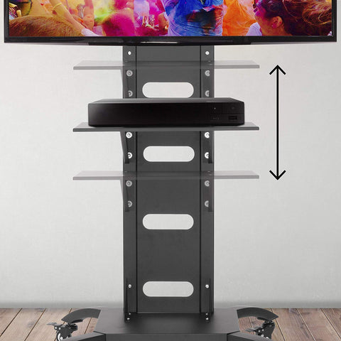 Duronic TV Mount Stand Bracket holding a media player.
