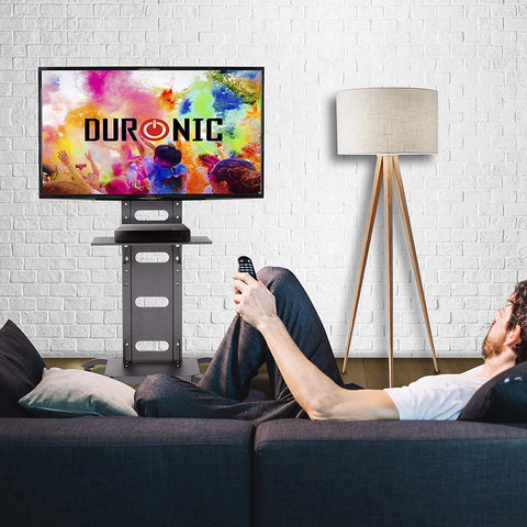 Duronic TV Mount Stand Bracket with A watching on a sofa